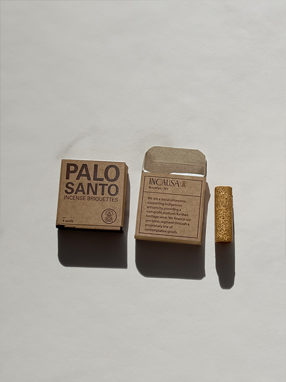 Handmade Incense Palo Santo Incausa shop online palo Santo briquettes