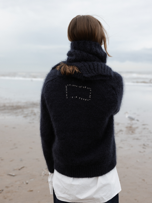 the knitwit stable x fant sweater pico kid mohair dutch mohair sustainable sweater navy cover