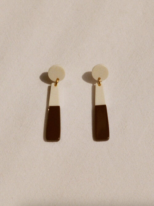 Hilma Choc earrings APRES SKI jewelry Barcelona based