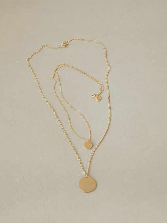 necklace moon gold Martine viergever fant shop online total