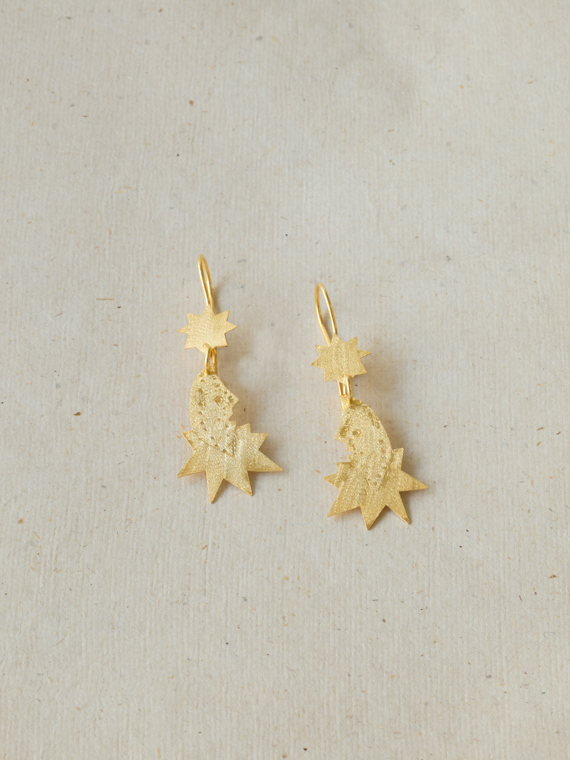 Lune earrings après ski Jewellery handmade Barcelona packshot