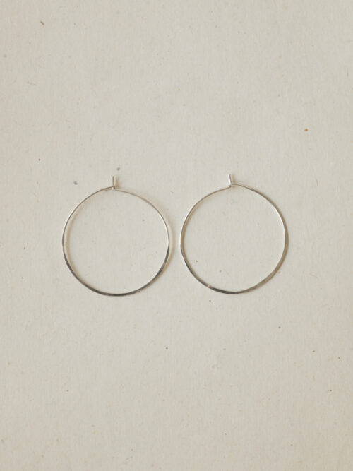 silver hoops fant Martine viergever jewellery handmade jewellery Netherlands large