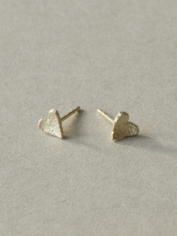 heart earrings nolda vrielink 14kt gold