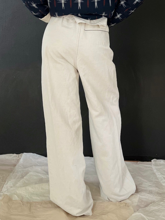 organic cotton pants Connor fant pants fant witte broek back