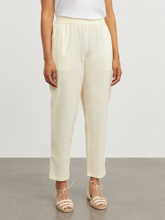 Edgar pants buttermilk skall studio shop online organic cotton poplin pants