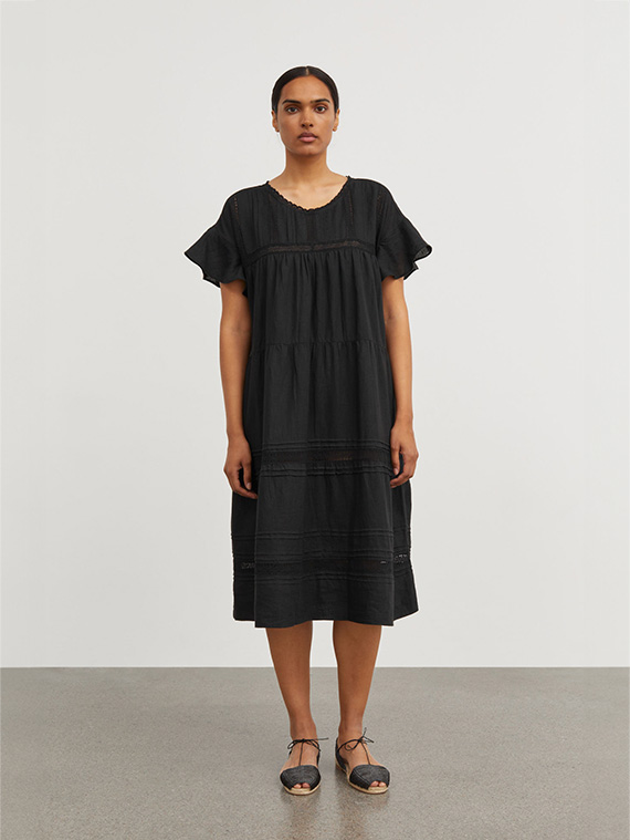 pristine dress black skall studio shop online linen dress elegant dress little black dress cover