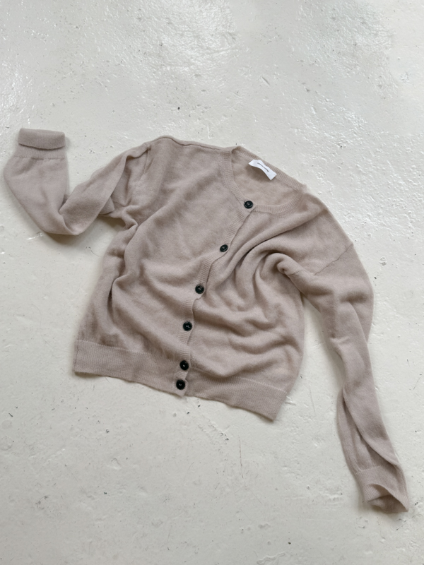 woolen cardigan pomandere Italian wool archive sukha