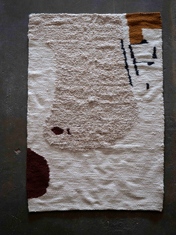 Antwerp-based brand M_AAH and South African textile studio FRANCES V.H mohair rugs Karoo Frances van Hasselt handmade rugs innocent draw