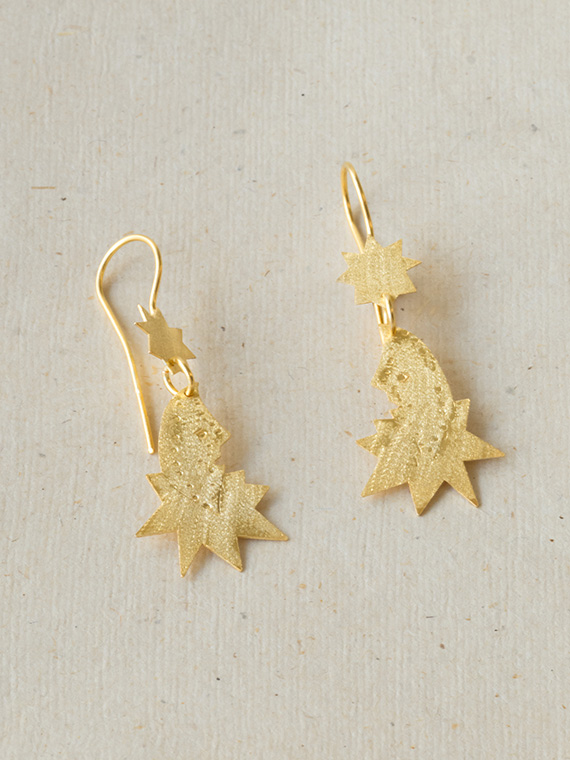 lune earrings apres ski handmade jewellery cover