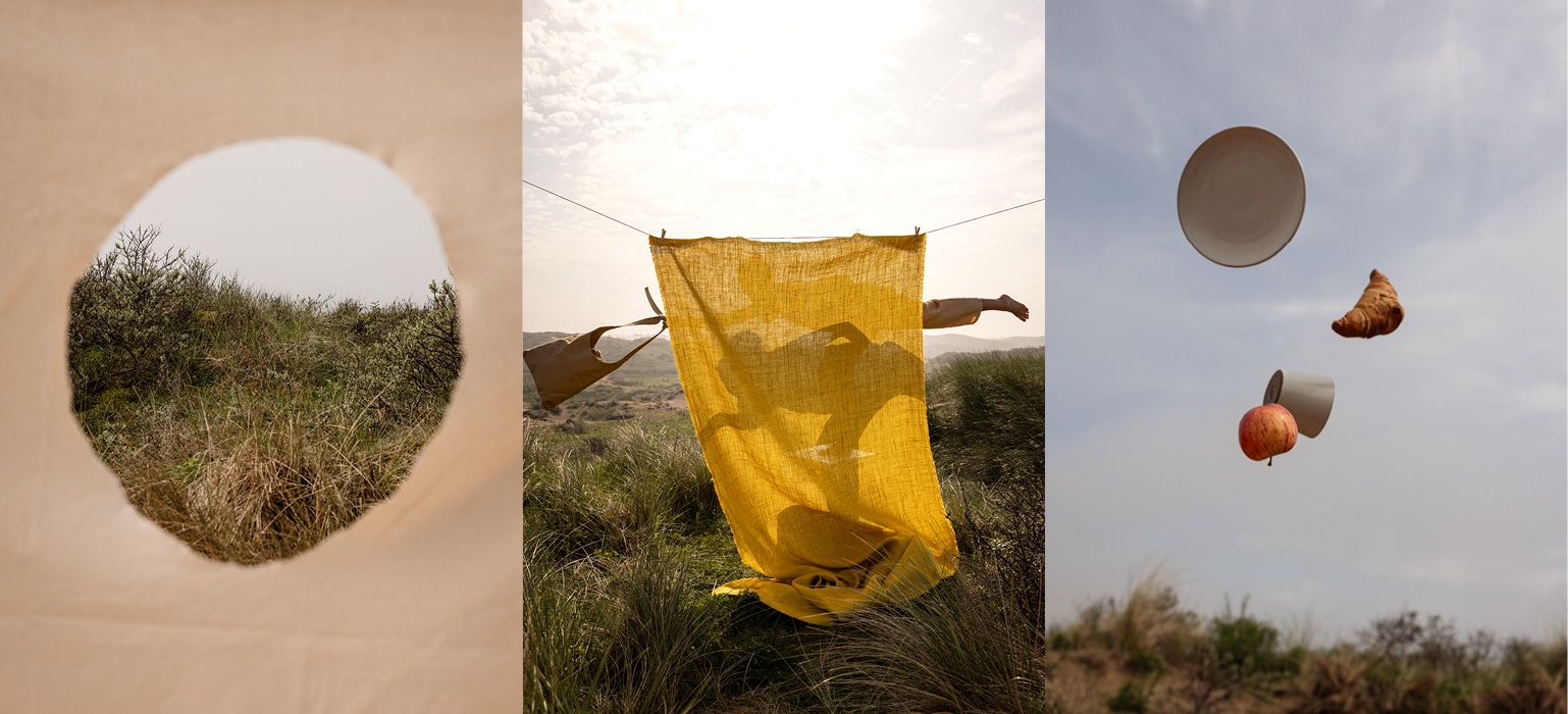 slider homepage atelier Sukha summer 2024 dana van leeuwen meta van Grinsven sustainable fashion and slow living shop amsterdam