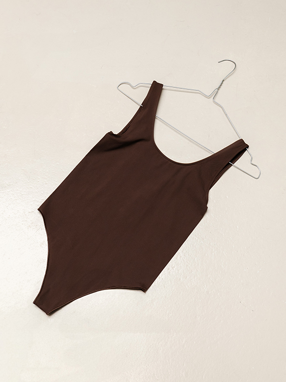 organic basics bodysuit brown organic basics shop online
