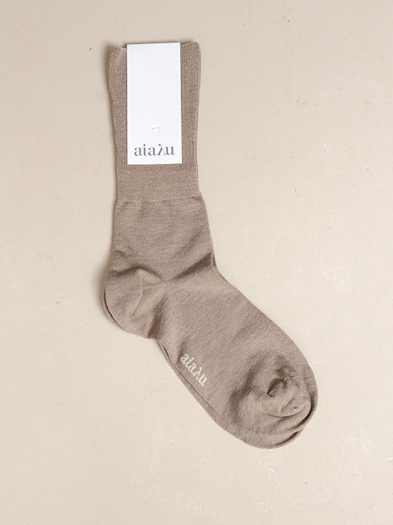 silk socks oyster aiayu socks aiayu shop online cover