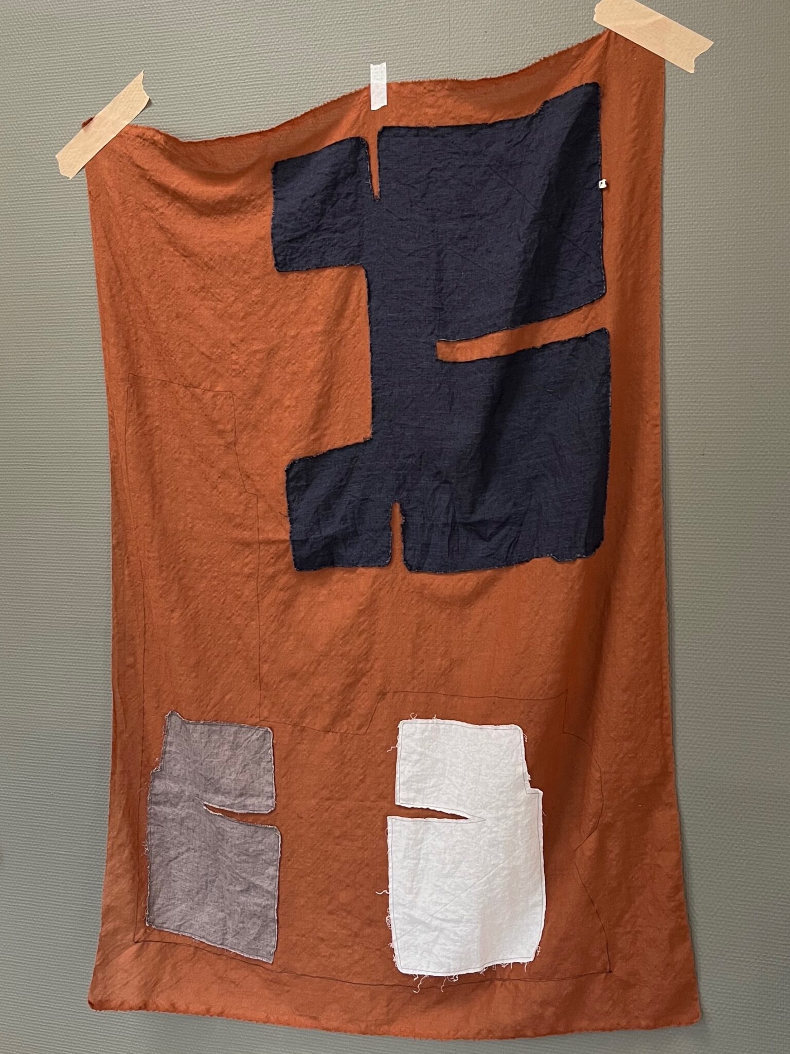 ziggy scarf linen wool patch fant