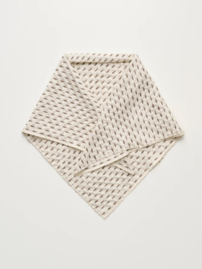 sabir scarf silk cashmere mix bark aiayu