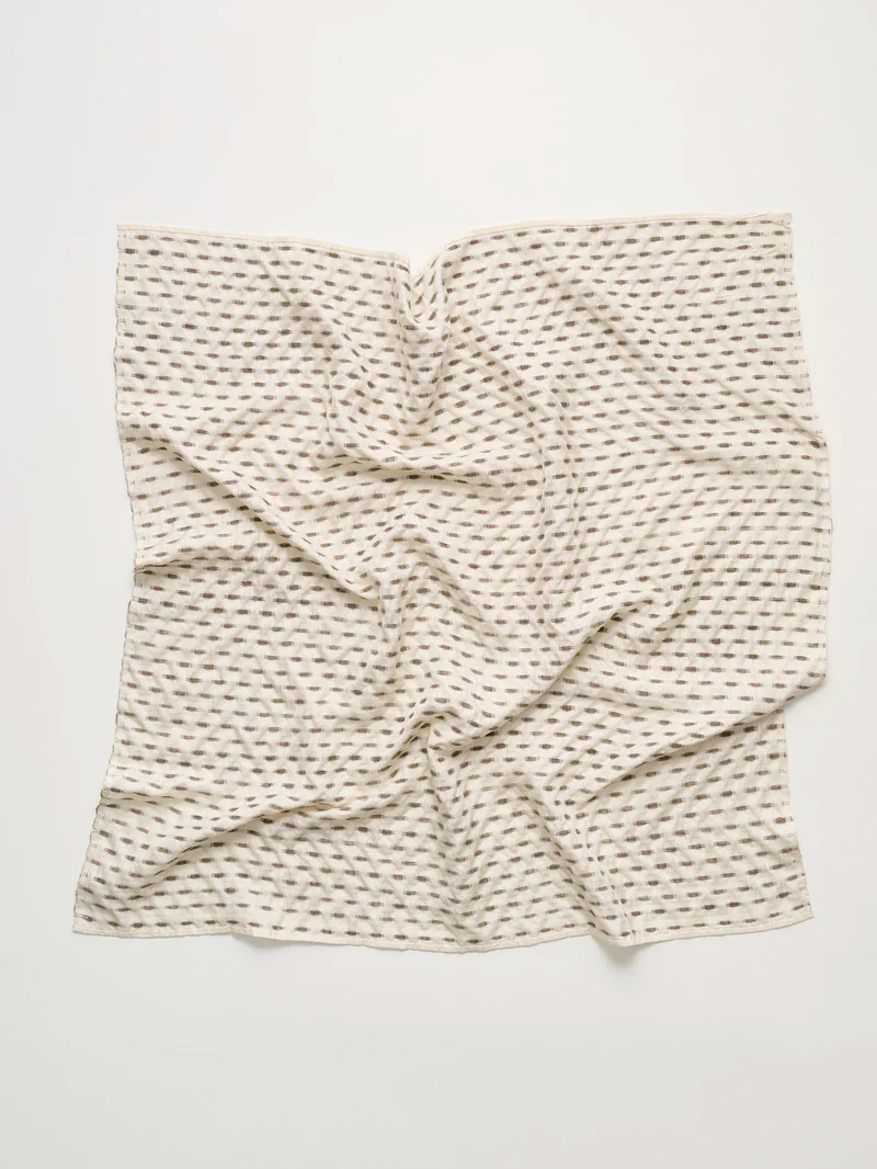 sabir scarf silk cashmere mix bark aiayu