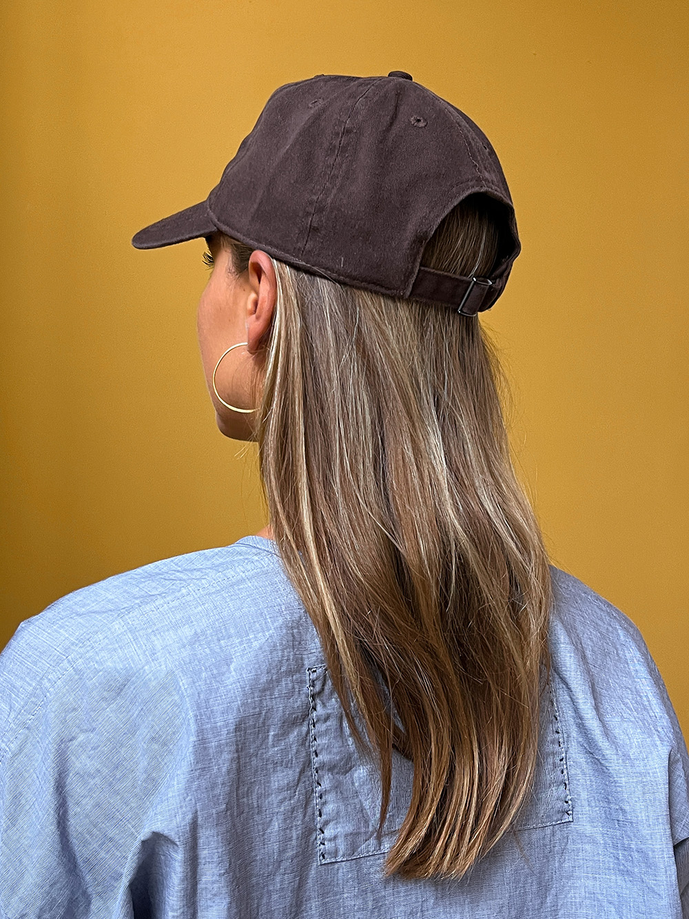 aiayu cap brown dusty coral pure ecru organic cotton cap certified cotton aiayu shop online brown model