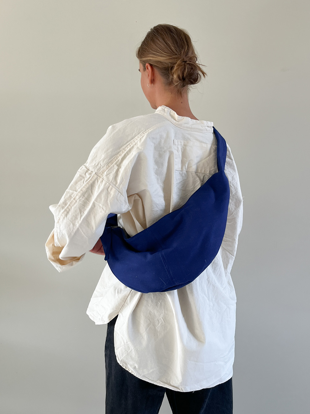 nona handbags banana bag XL bleu canvas bags ethical bags organic cotton bag