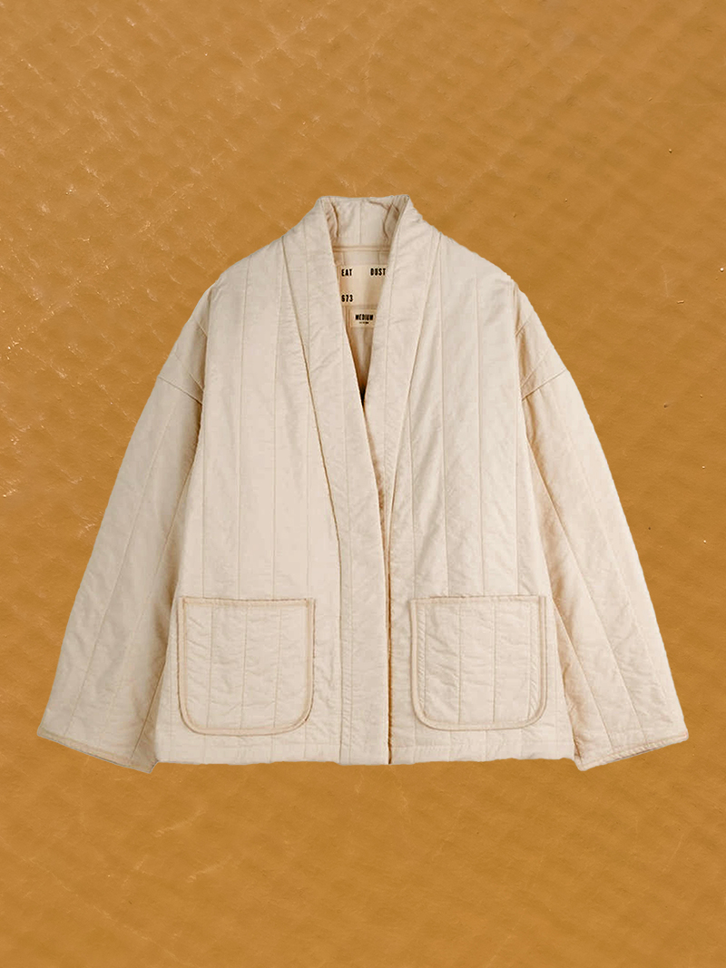 EDO JACKET QUILTED COTTON ECRU girls of dust shop online cover