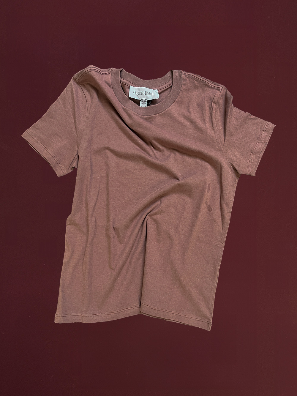 true regular tee rose wood organic basics shop online organic cotton shirt