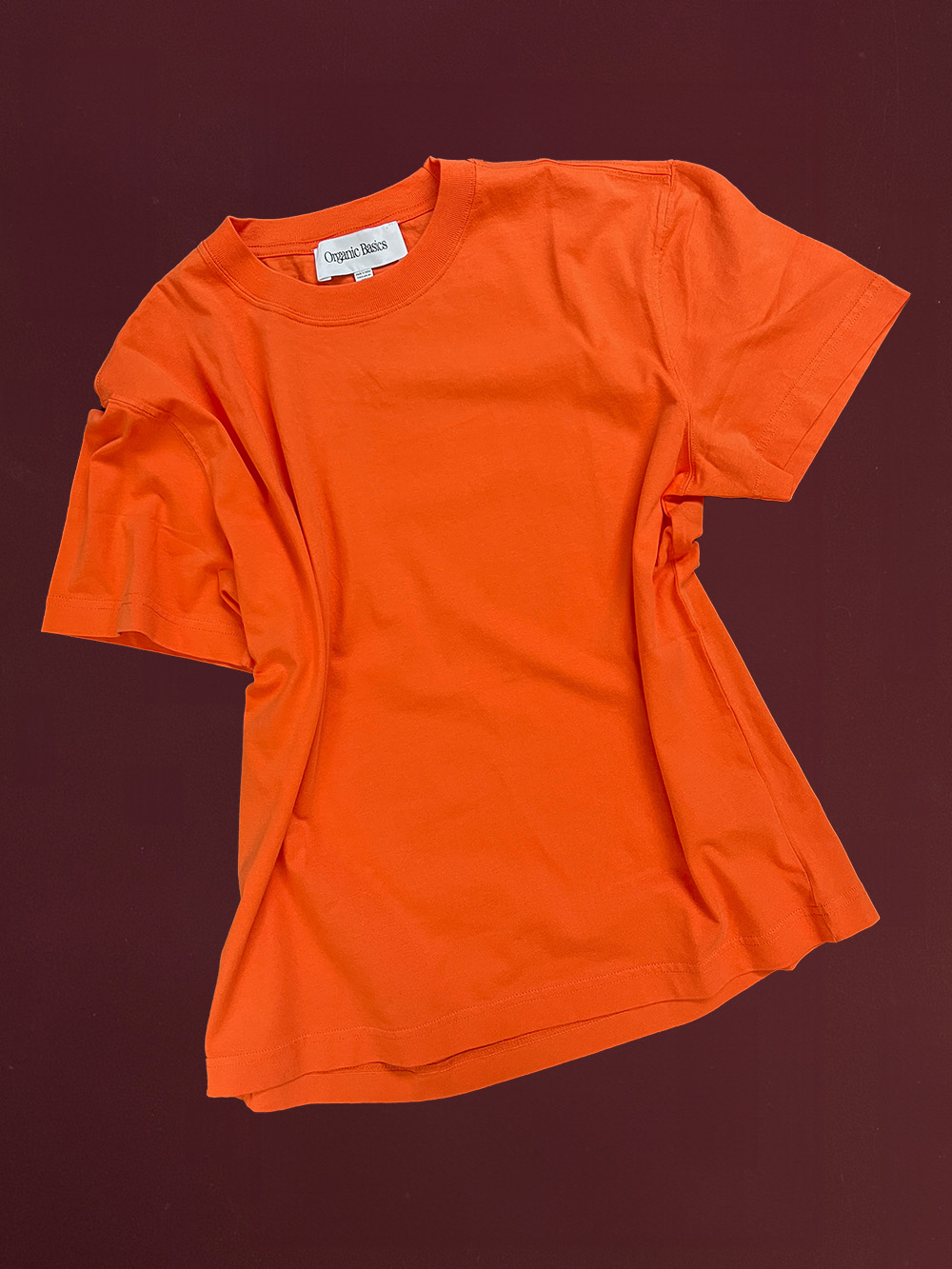 true heavy boxy tee tangerine organic basics organic cotton shirts cover