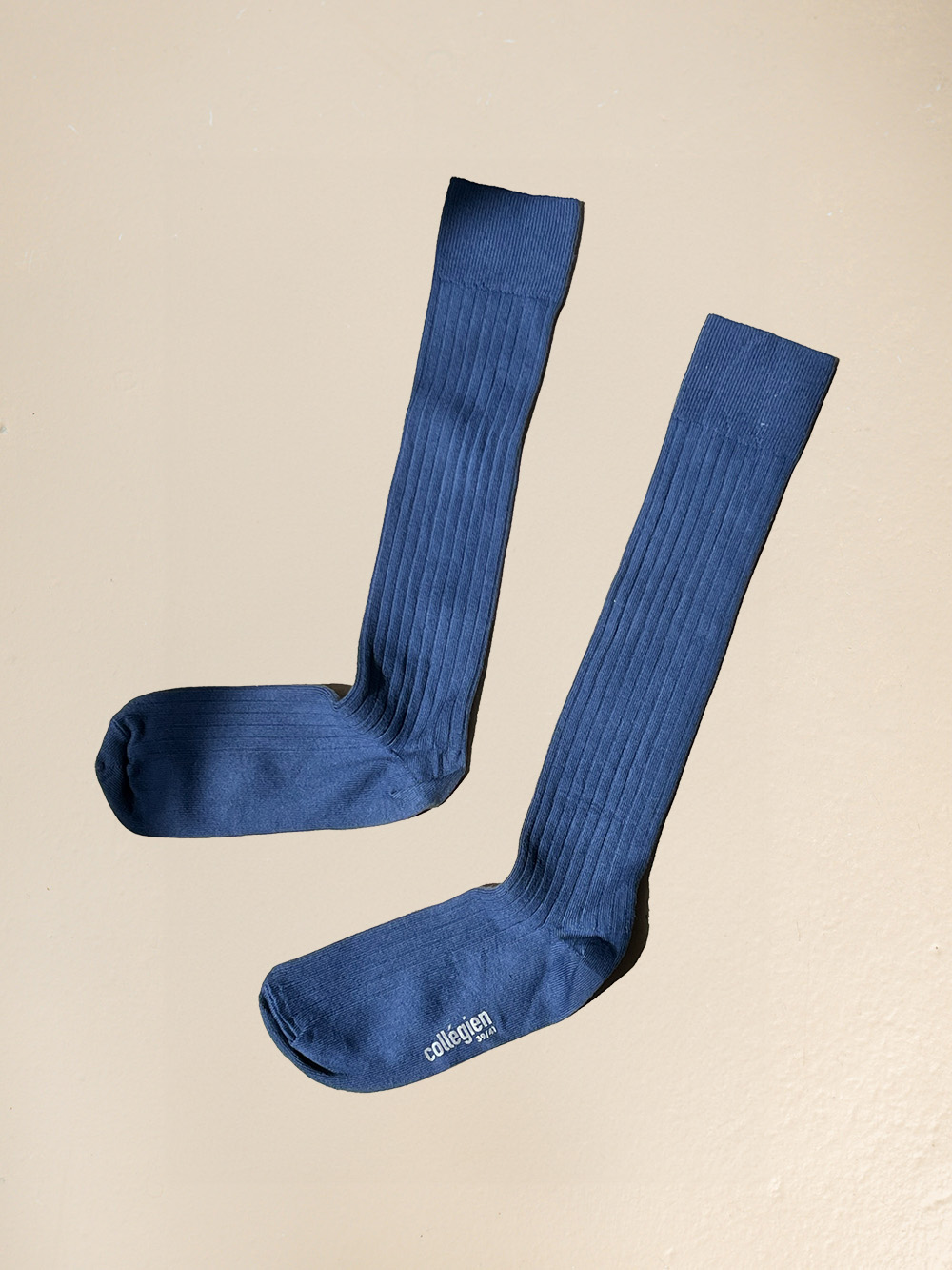 socks cobalt blue collegien socks cotton socks