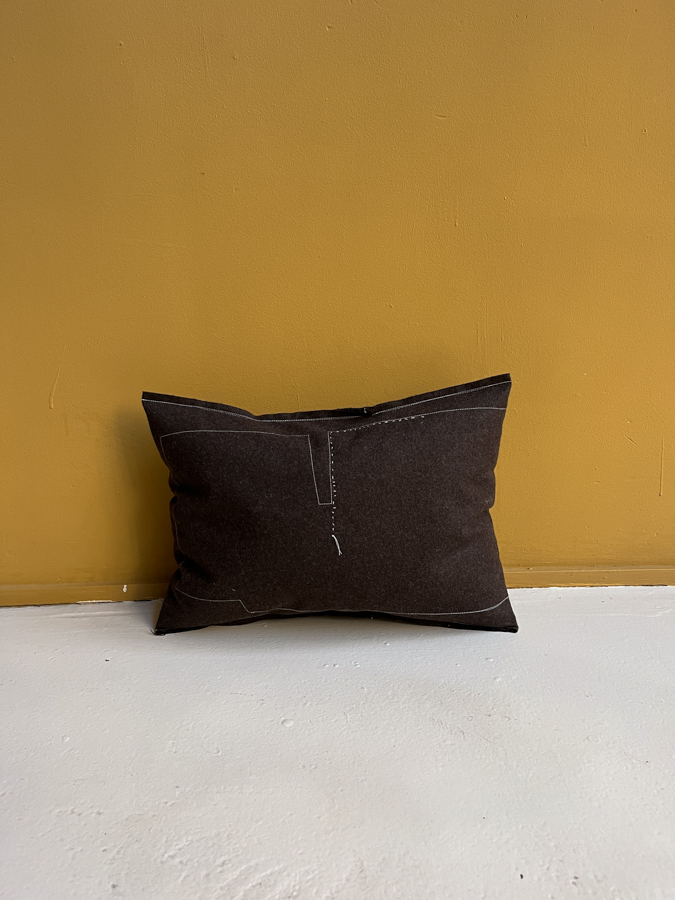 mini cushion wool hug earth fant graphic cover