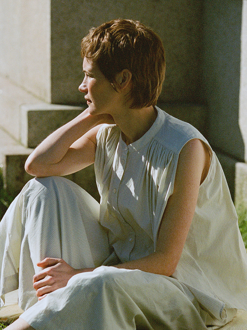 louise top light blue white stripe skall studio shop online cover