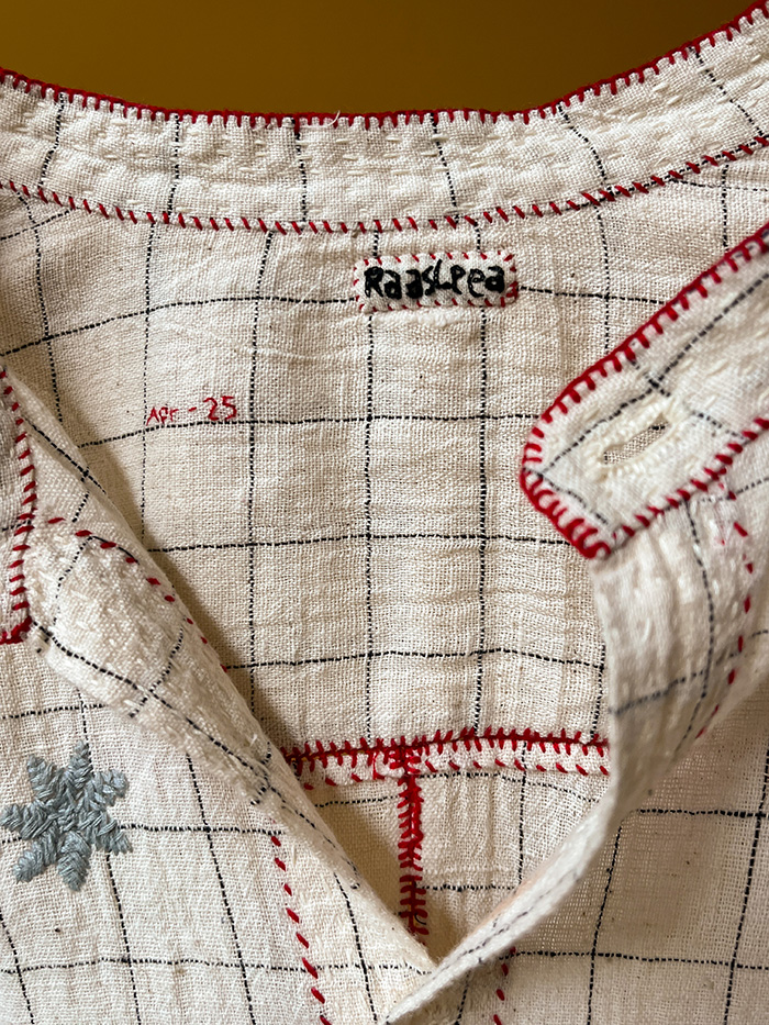 7 patti shirt raasleela Indian shirt handmade shirt embroidery detail date