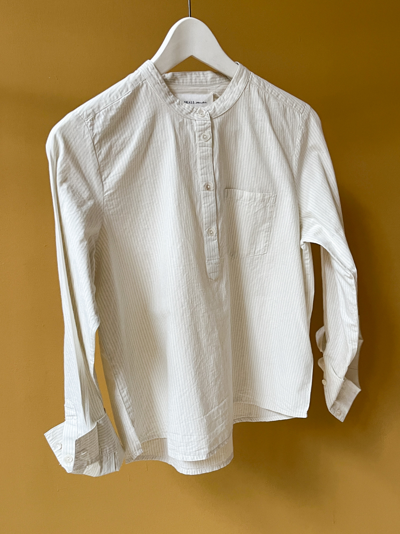 agnes shirt light blue white stripe skall studio shop online total front cover