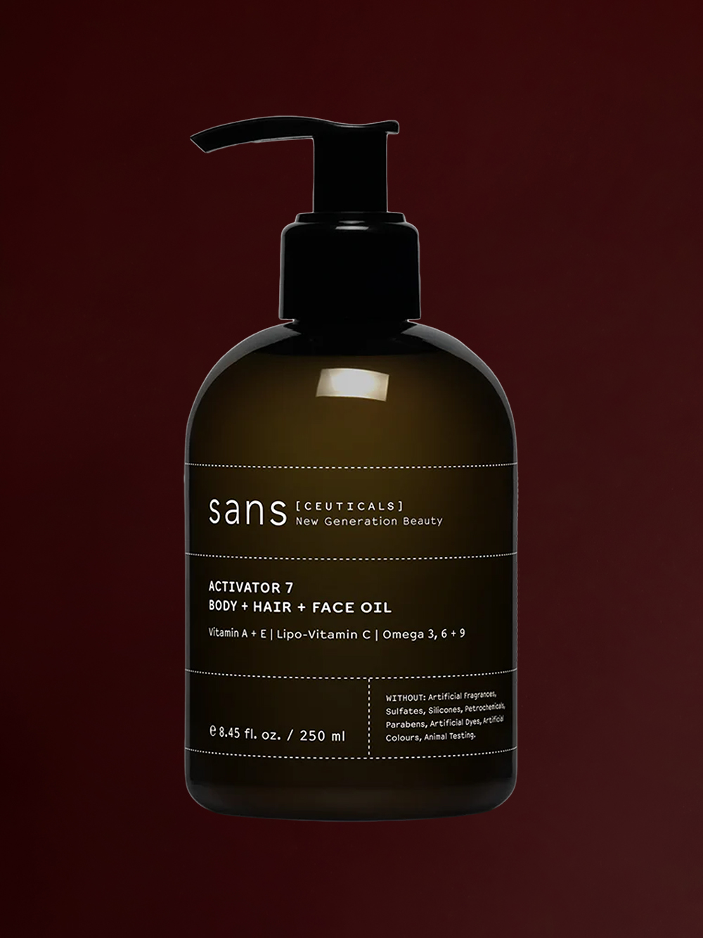 sans ceuticals shop online Activator 7 Body + Hair + Face Oil