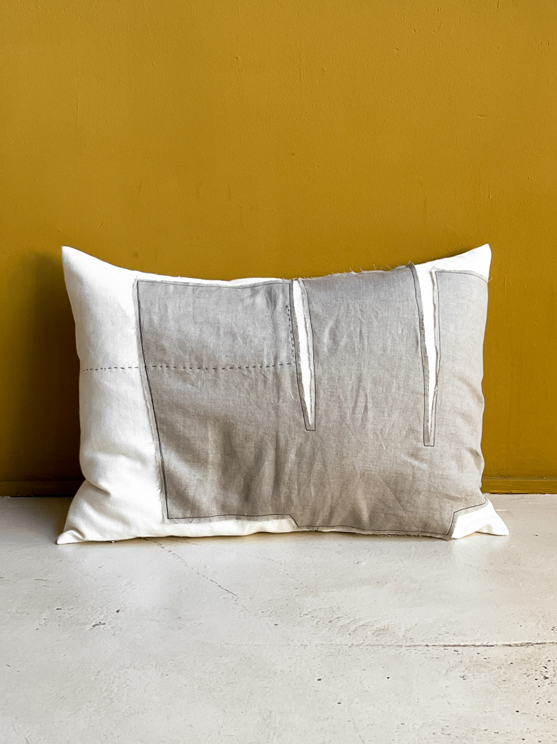 spirit graphic cushion linen cushion belgian linen fant shop online