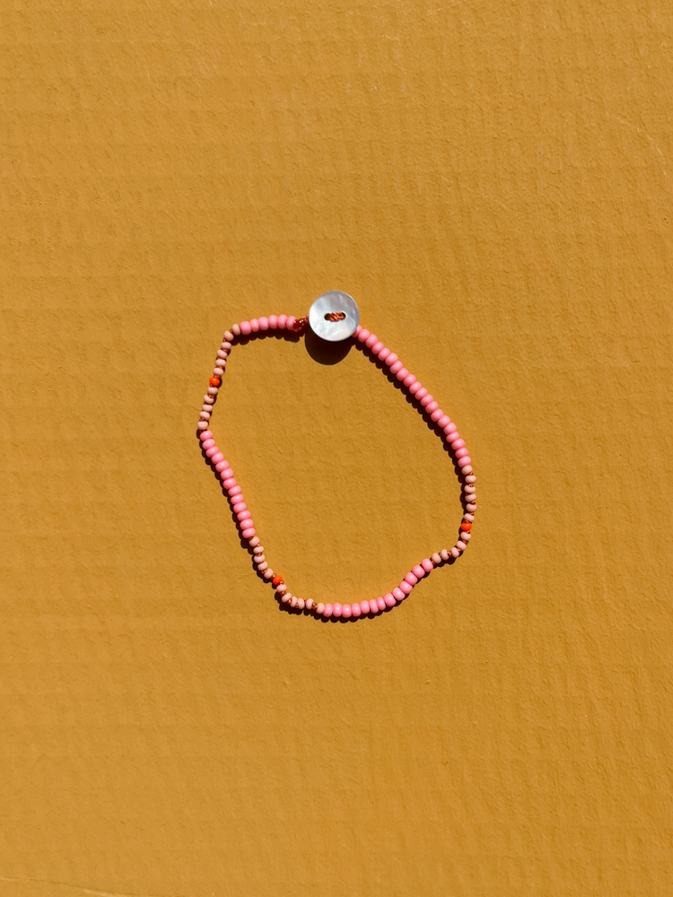 beaded jewellery hand knot bracelet camel packshot