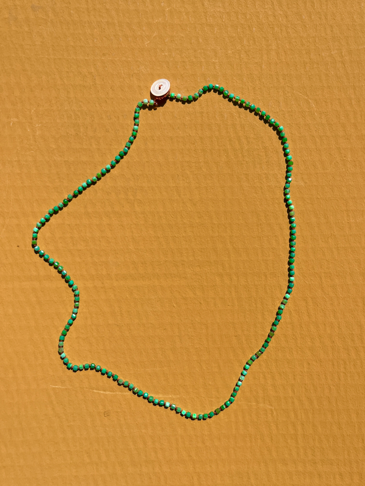 glass beads beaded jewellery vintage beads chrysopraas