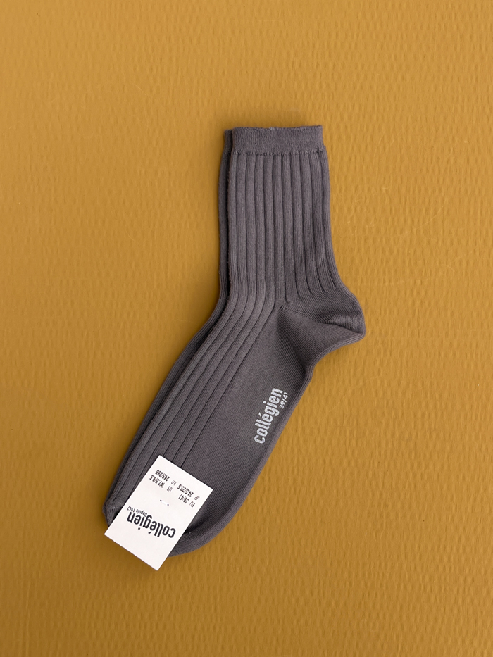 collegien socks cotton le mini socks grey