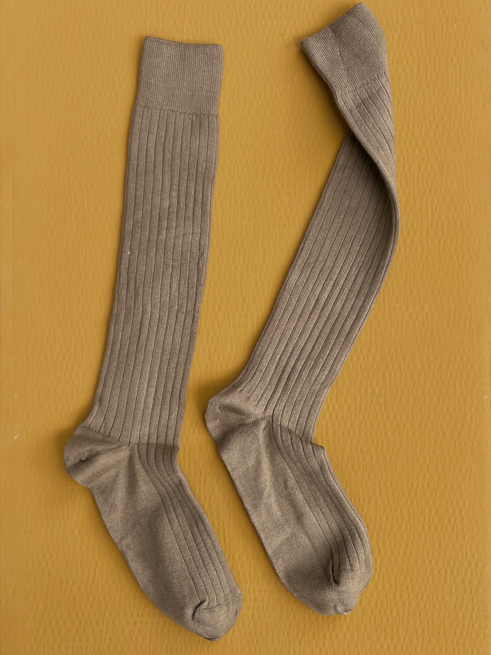 collegien socks cotton socks khaki