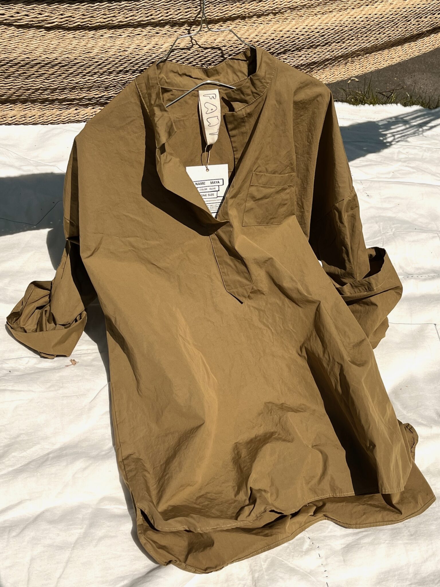 shirt maya olive cotton fant shop online