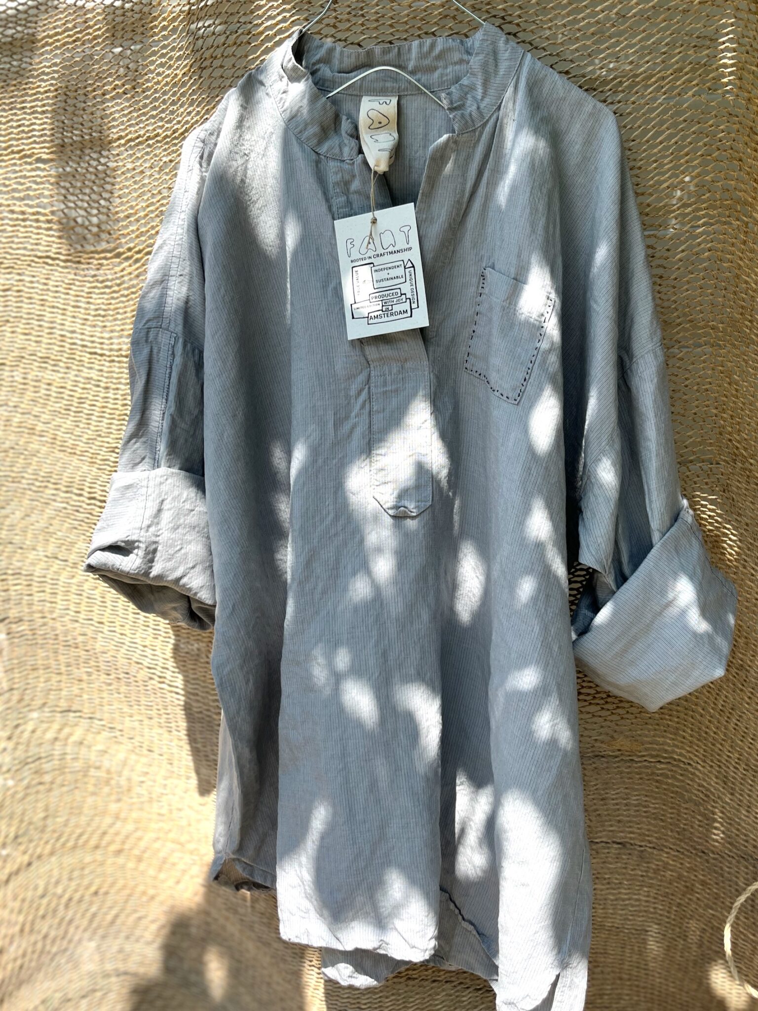 shirt maya fog-stripe deadstock cotton fant shop online