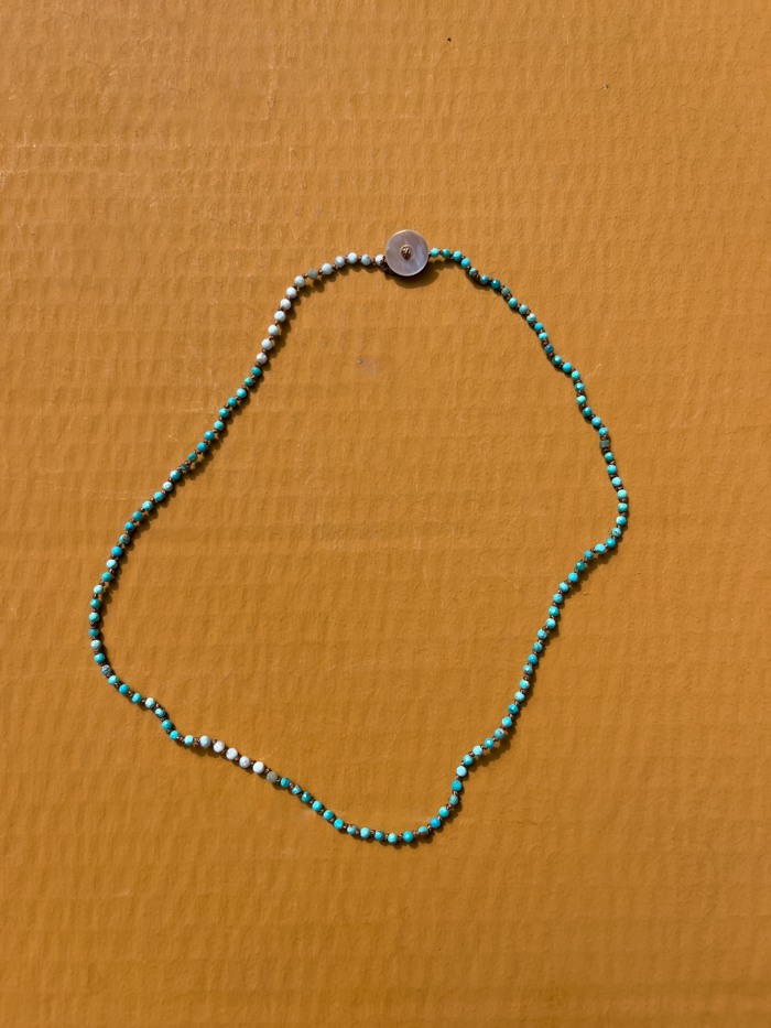 hand knot bracelet bien x kem hand knot jewellery vintage beads Larimar turquoise