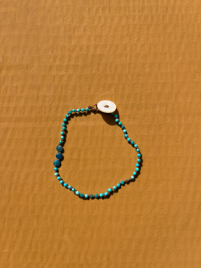 hand knot bracelet bien x kem hand knot jewellery vintage beads apetit turquoise