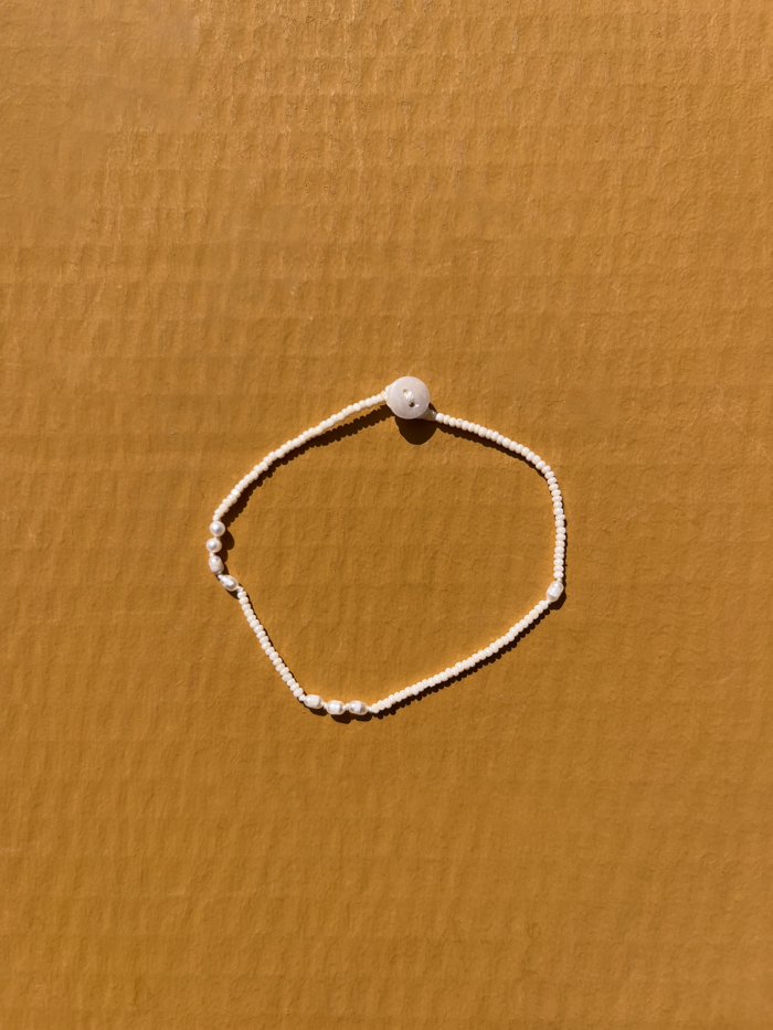 Japanese glass beads vintage freshwater pearls mother-of-pearl handmade bracelet beaded jewellery hand knot jewellery cover