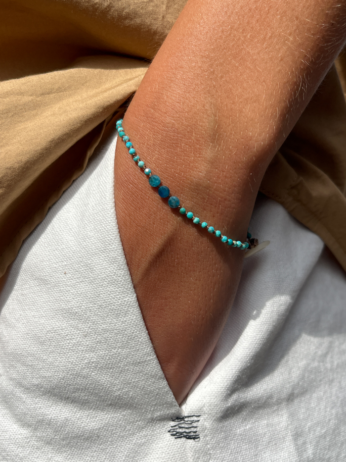 hand knot bracelet bien x kem hand knot jewellery vintage beads apetit turquoise model