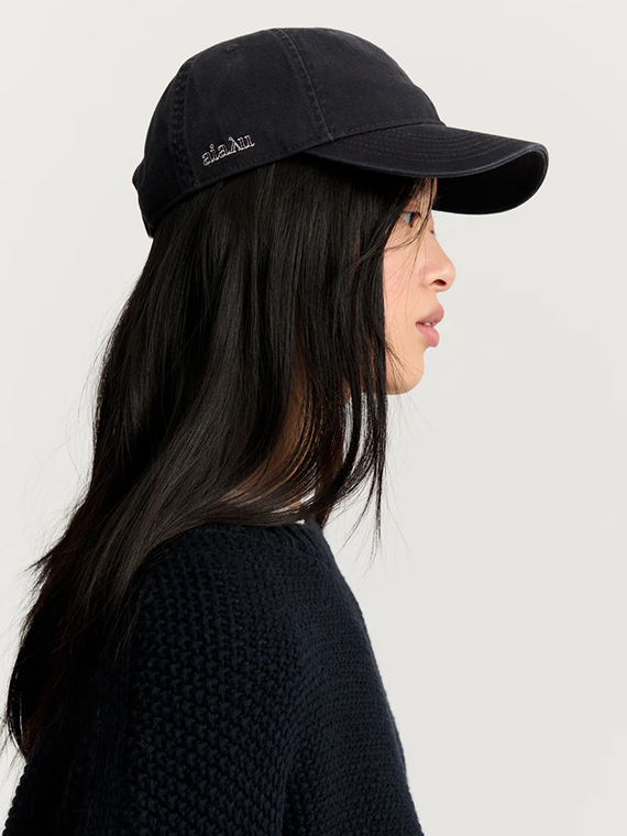 cap organic cotton black navy aiayu