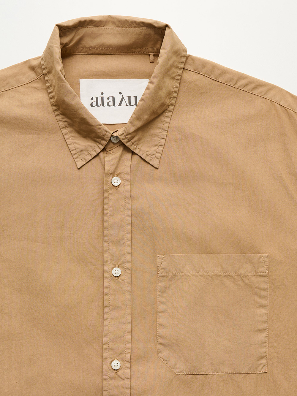 classic shirt dark fawn aiayu shop online detail cover
