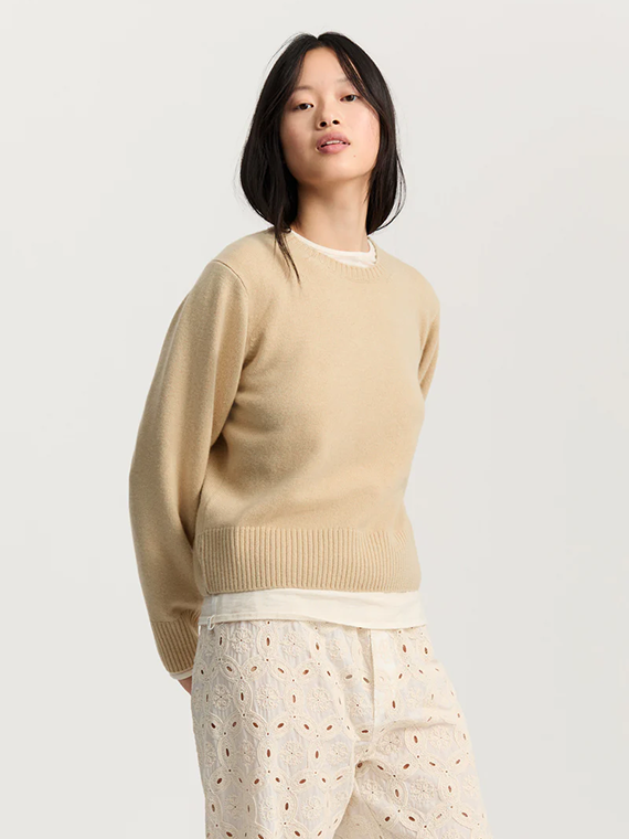 inga cashmere sweater corn aiayu
