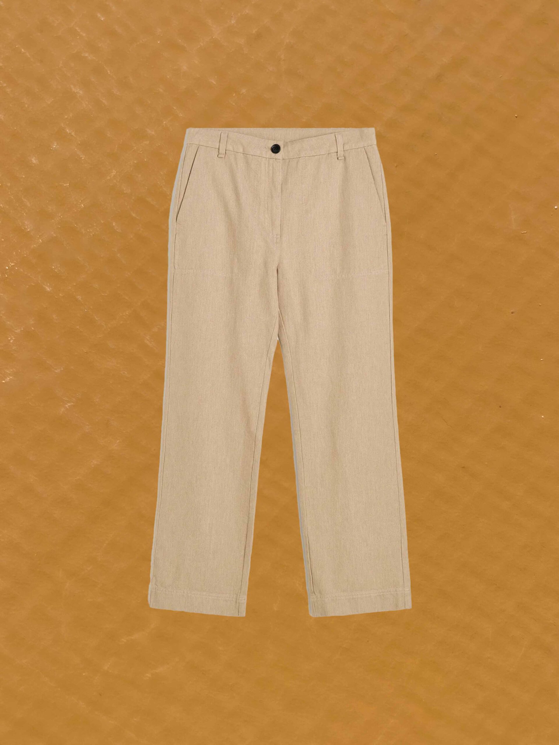 river pant twill oat organic cotton aiayu sustainable fashion