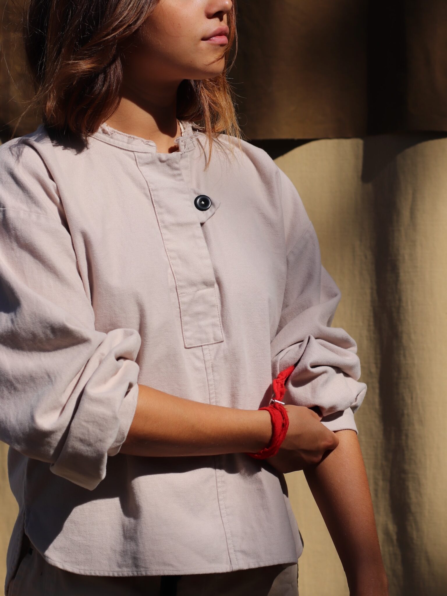 aismee blouse cotton molton oyster fant