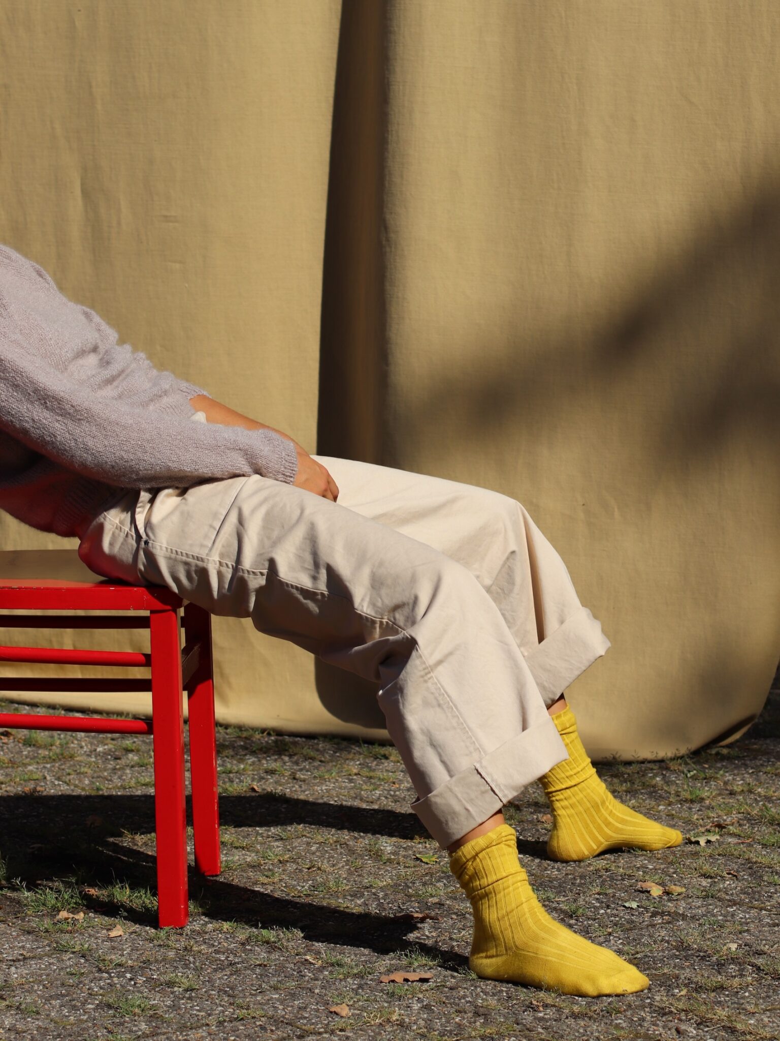 stine nougat organic cotton fant