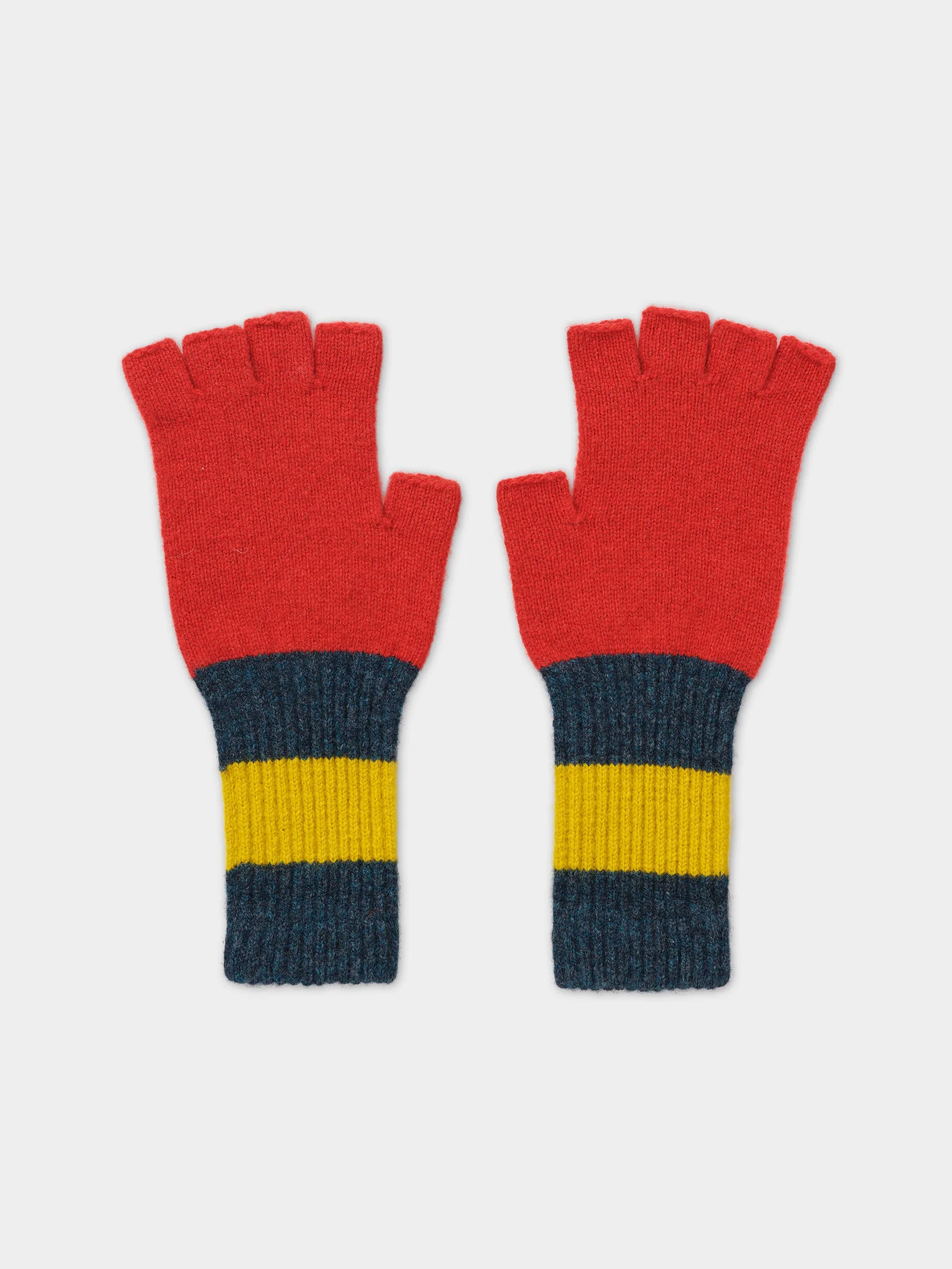fingerless gloves lambswool jo gordon red dulse