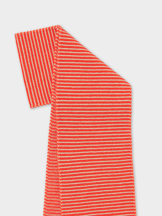 Large Garter Stitch Scarf Jo Gordon Lamb Wool detail
