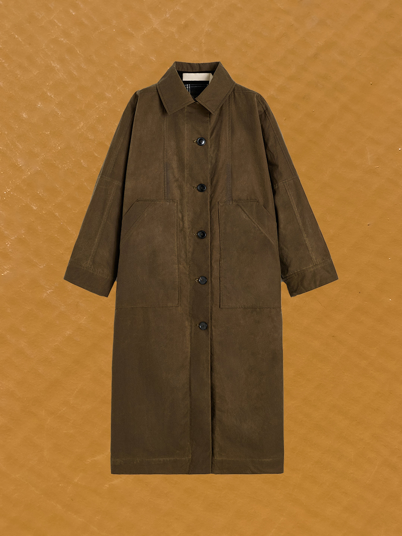 Jay Coat Oilskin bark aiayu wax coat